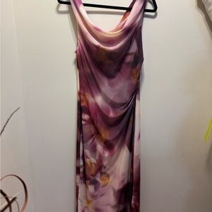 Elegant Purple and Pink Women's Dress